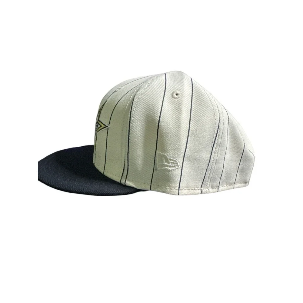 Houston Astros New Era‎ 59Fifty Hat White Pinstripe Side Patch Cap | Size 8